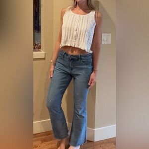 Kut from the Kloth Women's Distressed Blue Jeans